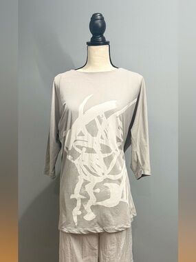 Annette Görtz Abstract Print Top – Size L